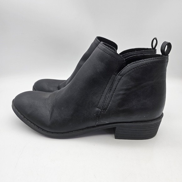 Falls Creek Women’s Fashion Boot Jane Black Size 7M Zipper Shoe‎ - Picture 1 of 14